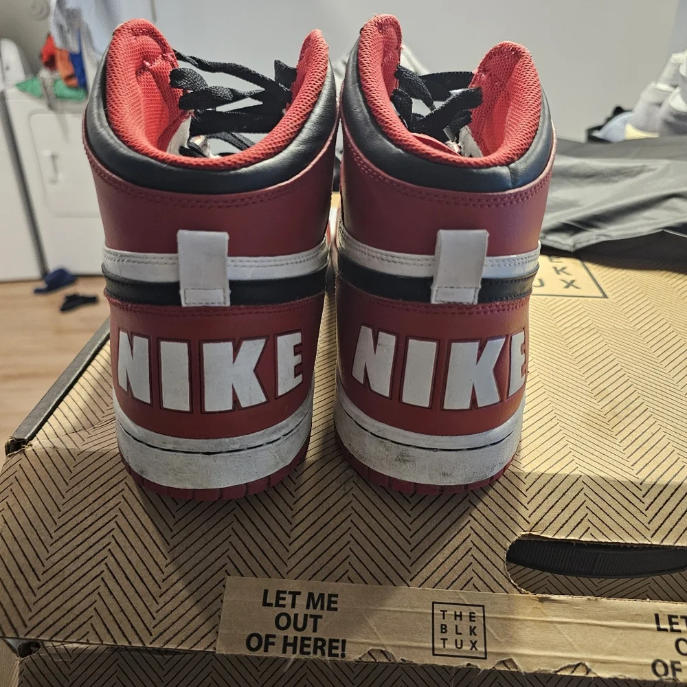 Red, White, and Black Nike High Top Size 15 - Picture 2 of 3